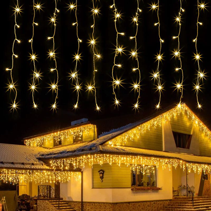 Cadena De Luces Para Cortinas Kemooie, 8 Modos,... image number null