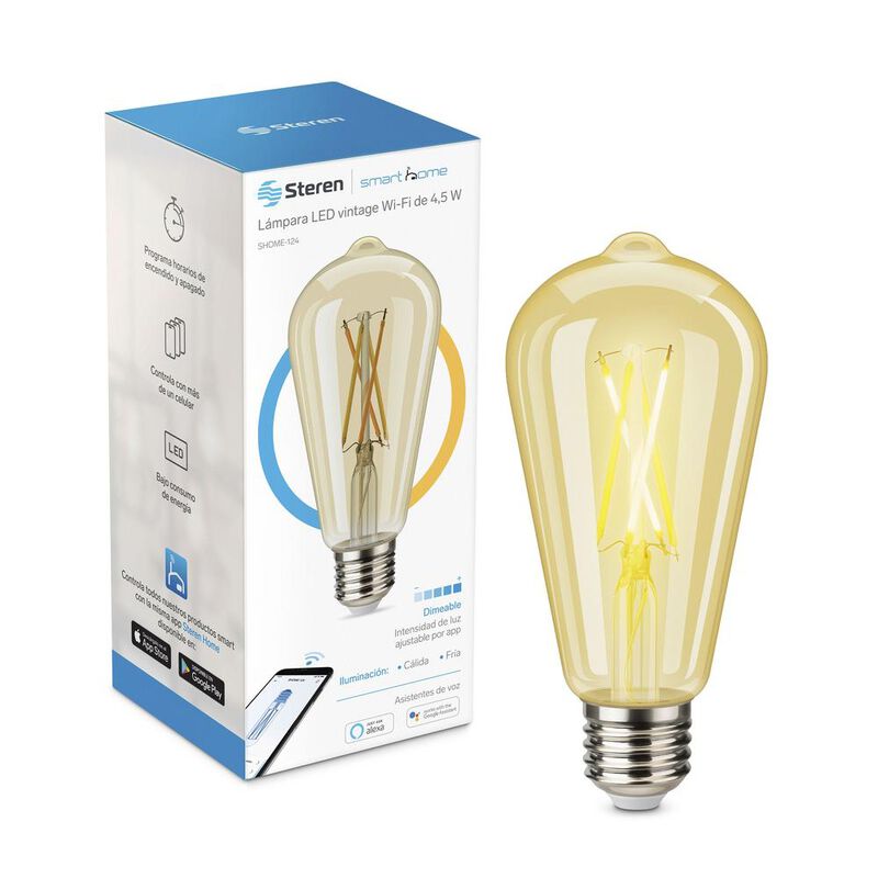 Foco LED vintage Wi-Fi de 4,5 W image number null