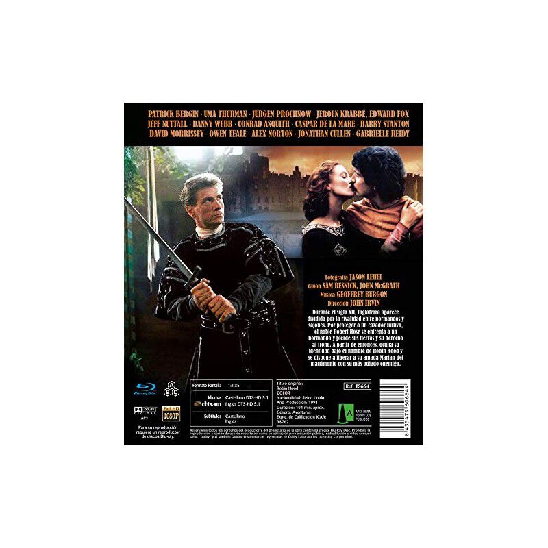 Robin Hood, El Magn&iacute;fico [blu-ray] (1991) Robin... image number null