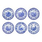Platos Spode Zool&oacute;gico Blue Room 6 Piezas