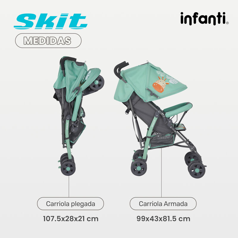 Carriola de Bast&oacute;n Skit Safari Verde image number null