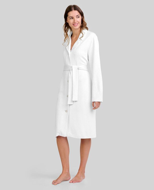 Bata Lencera con Botones Marfil image number null