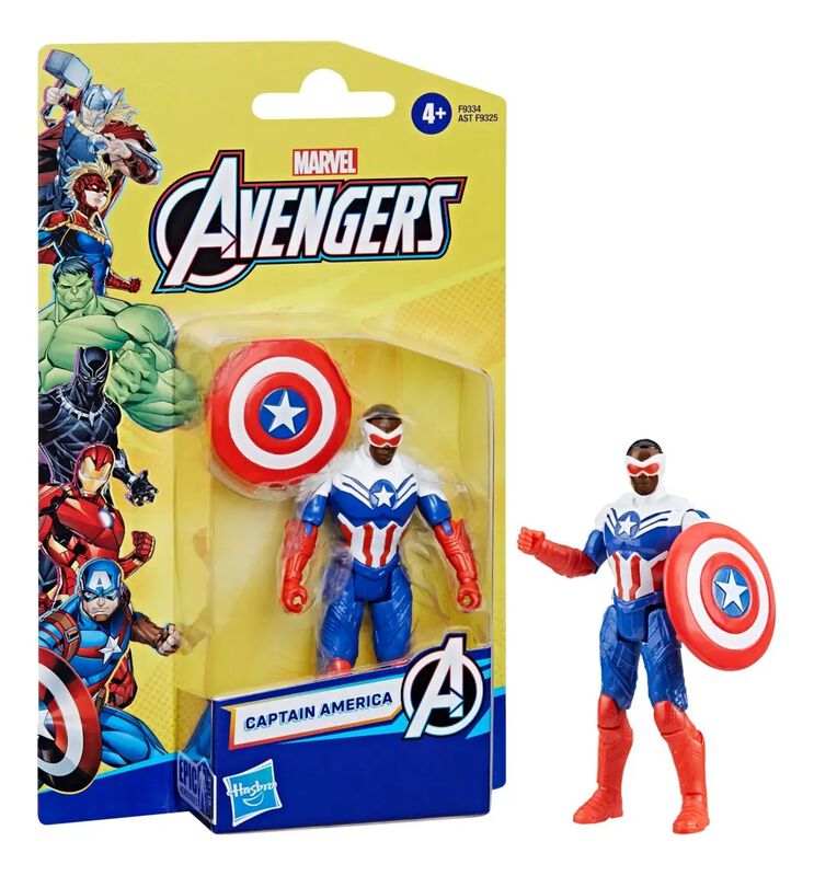Figura De Accion Hasbro Avengers Capitan Americ... image number null
