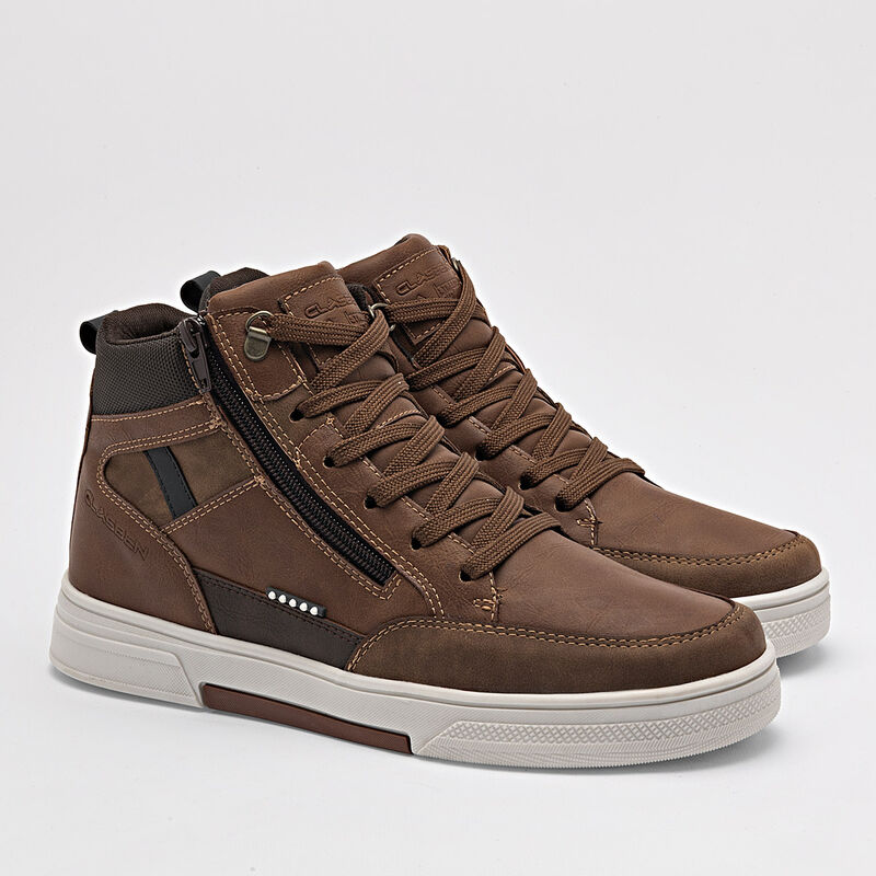 Clasben Tenis urbano para hombre camel caf&eacute; image number null