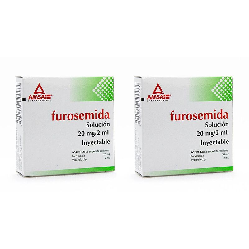 Furosemida 20 Mg Dos Cajas Con Cinco Ampolletas... image number null