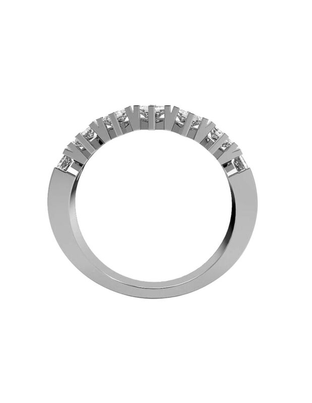 Anillo de Compromiso en Oro Blanco 14K con Circ... image number null