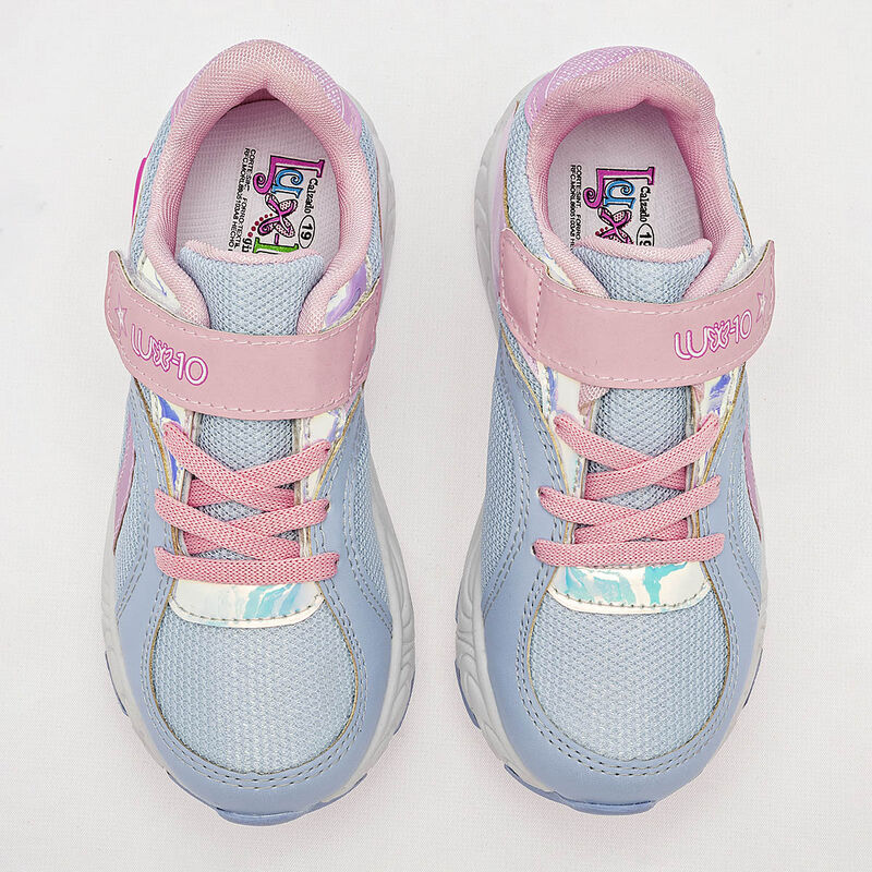 Lux-10 Tenis urbano para ni&ntilde;a azul rosa image number null