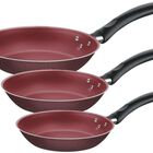 Juego de Sartenes Tramontina 27899174/ 20298971 Turim Rojo 3 Piezas END1