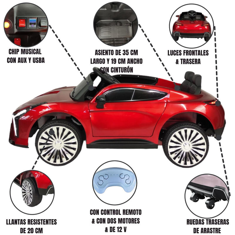 Montable El&eacute;ctrico Para Ni&ntilde;os Con Control Remot... image number null