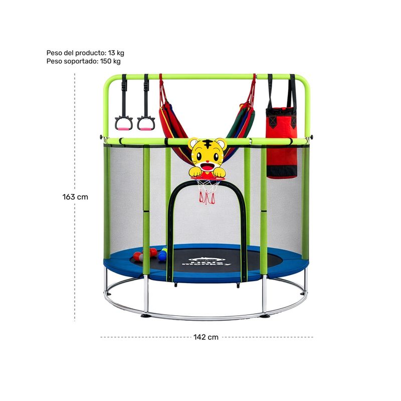 Trampolin Brincolin 142cm Infantil Multijuego B... image number null