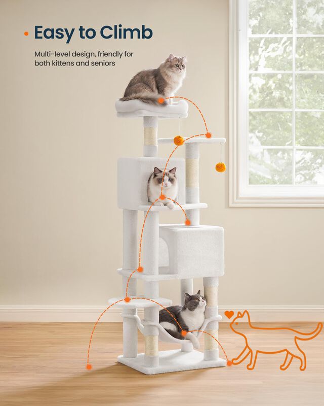 Torre Para Gatos Songmics Home De Varios Nivele... image number null