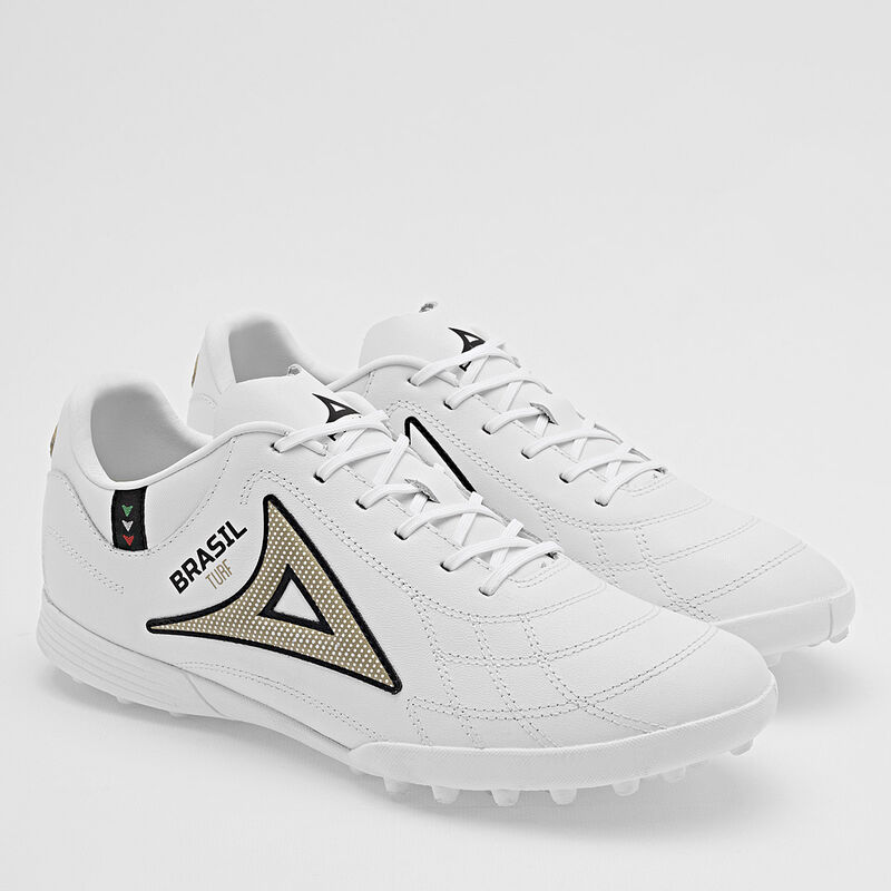 Pirma Tenis De F&uacute;tbol Para Hombre Blanco Dorado... image number null