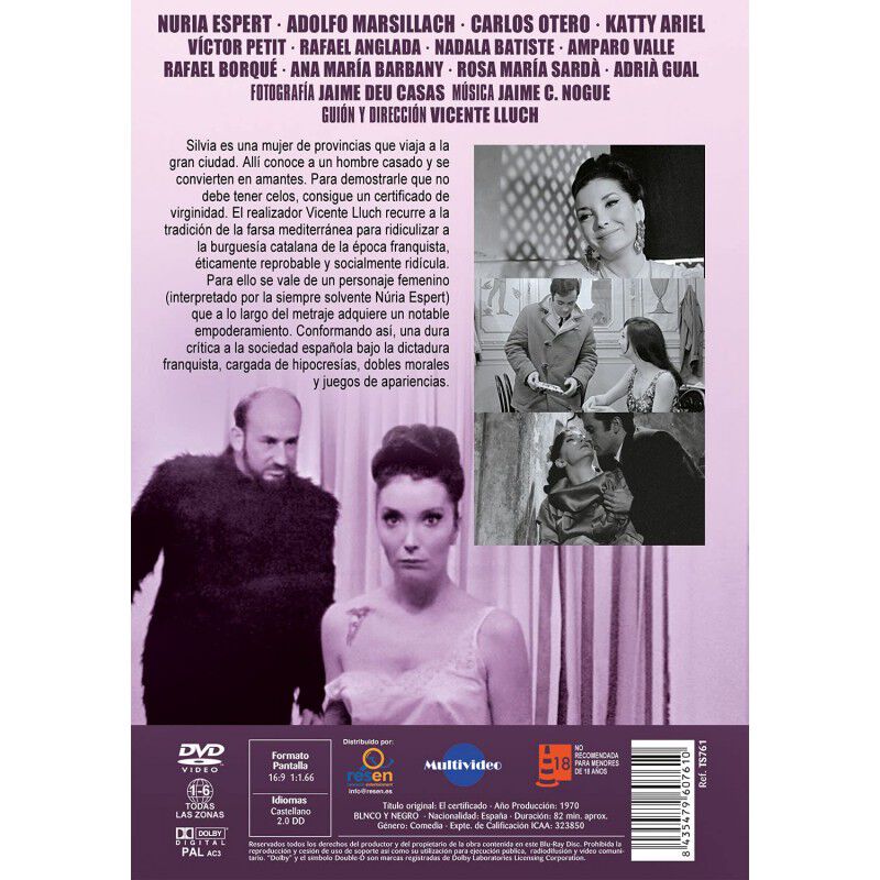 El Certificado [dvd] (1969) image number null