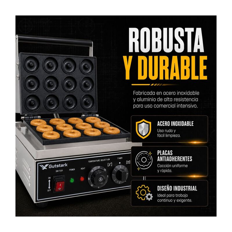 Maquina Donas 12p Industrial Comercial Temperat... image number null