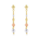 Aretes De Oro Florentino 14K (6 Mm)