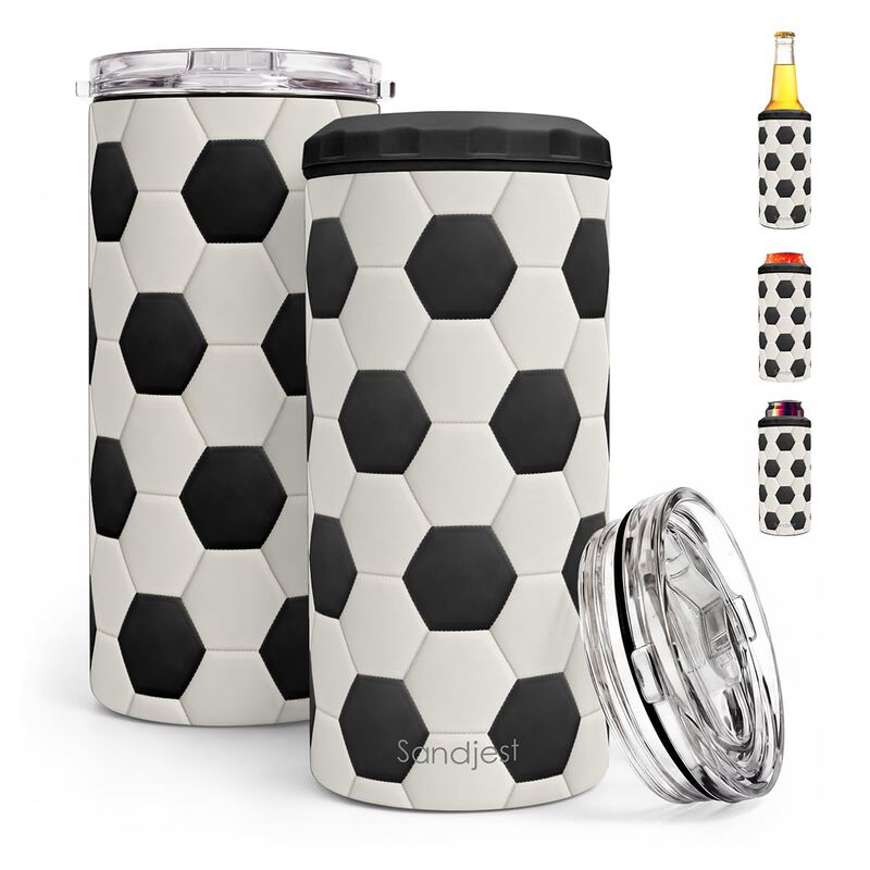 Enfriador De Latas Sandjest 355 ml F&uacute;tbol Acero... image number null