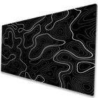 Alfombrilla De Rat&oacute;n Shalysong Xl 80x40 Cm Negra Topogr&aacute;fica