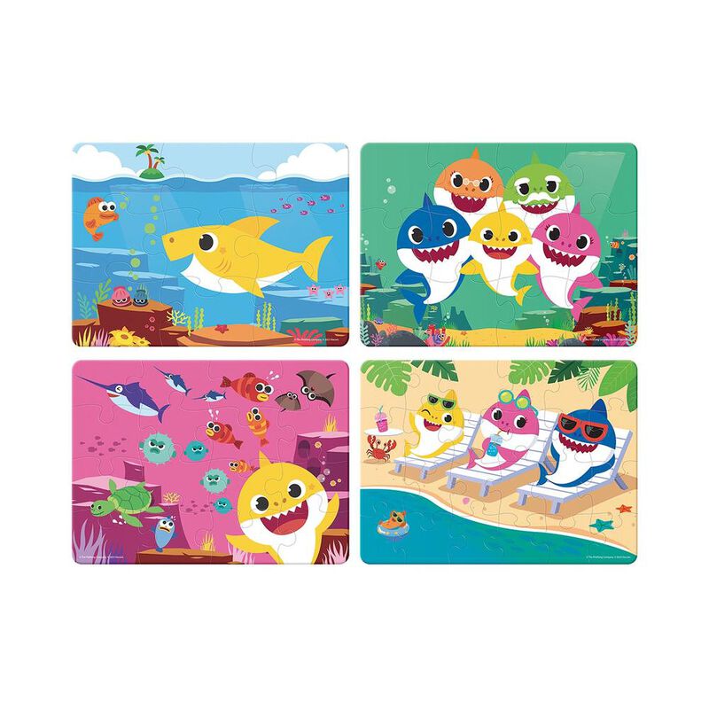Rompecabezas 4 En 1 Baby Shark image number null