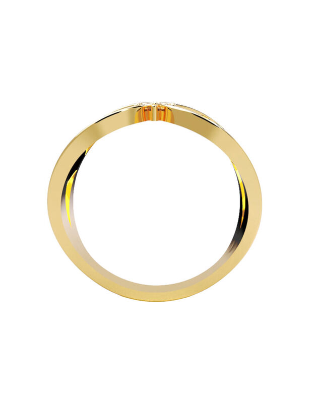 Anillo de Compromiso en Oro Amarillo 14K con Ci... image number null