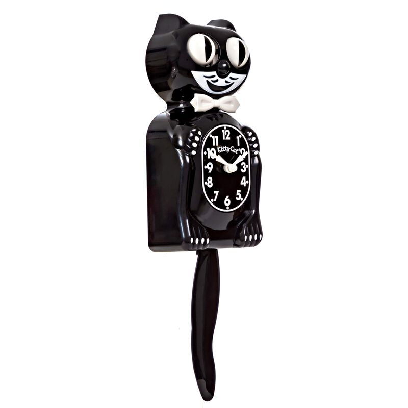 Kit De Reloj De Pared Cat Klock Classic Negro-p... image number null