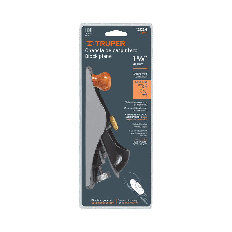 Cepillo Tipo Chancla para Carpintero Truper image number null