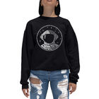 Sudadera De Cuello Redondo Word Art Para Mujer - Necesito Mi Espacio Astronauta - Negro