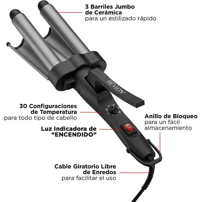 Waflera Rizadora Revlon Jumbo Modelo RV084LA1 image number null