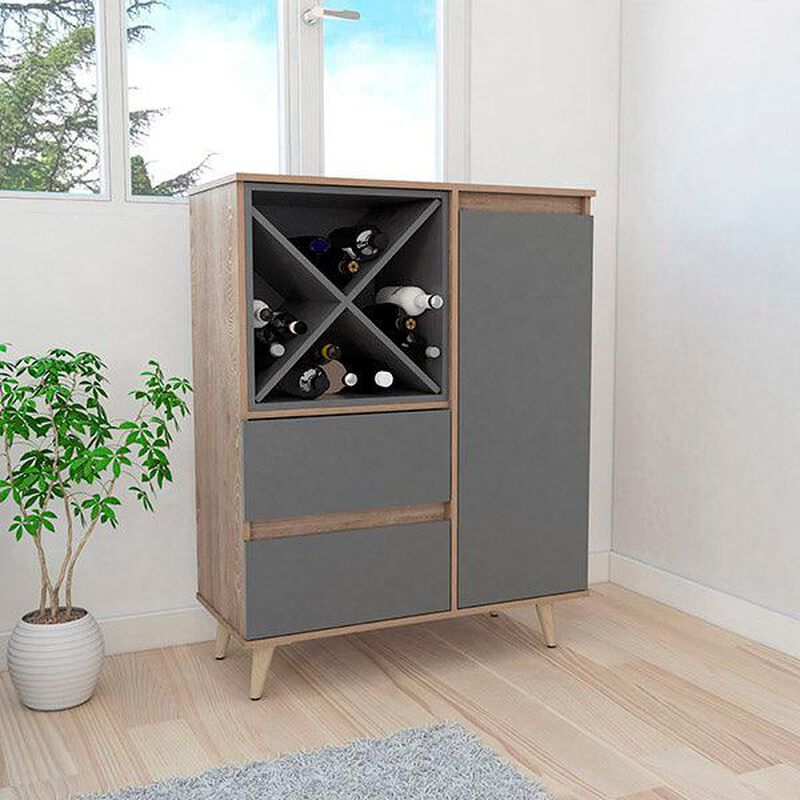 Bar Nashira Color Miel y Plata Oscuro con Espac... image number null