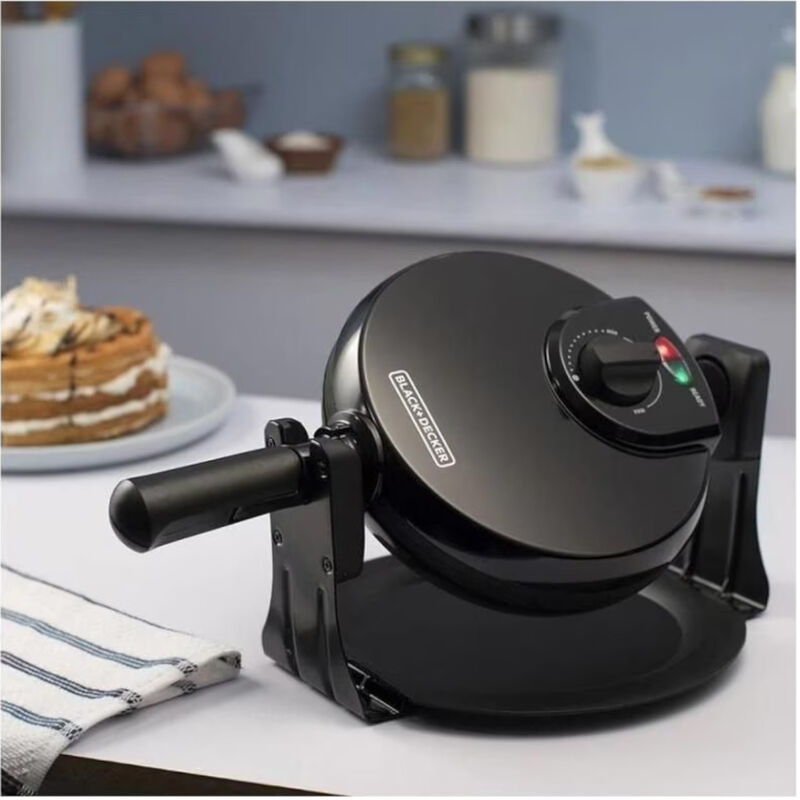 Waflera Giratoria Black+Decker WM1000B 180&deg;C Be... image number null