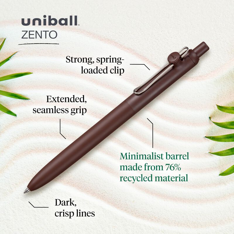 Bol&iacute;grafo Uniball Zento De Tinta De Gel L&iacute;quido... image number null