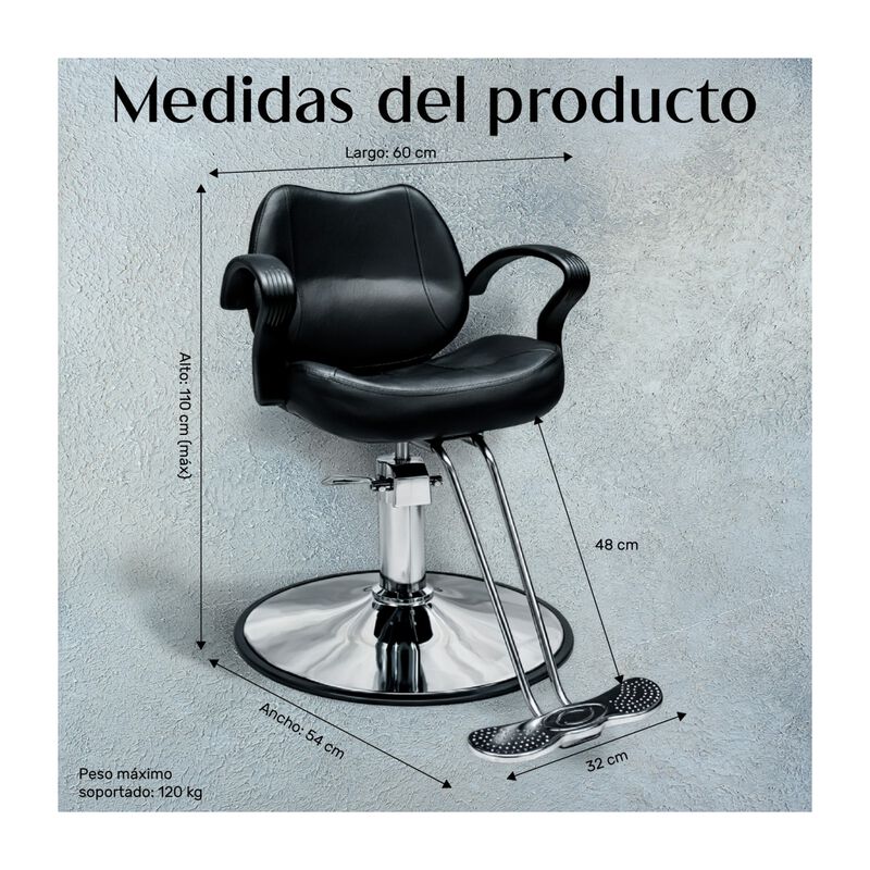 Silla Barbero Barberia Estetica Salon Estilista... image number null