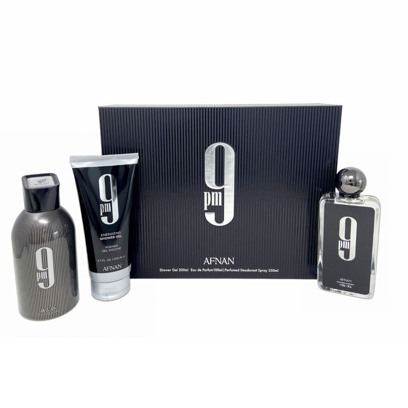 Set Perfume Afnan 9 Pm 3 Pz Para Hombre image number null