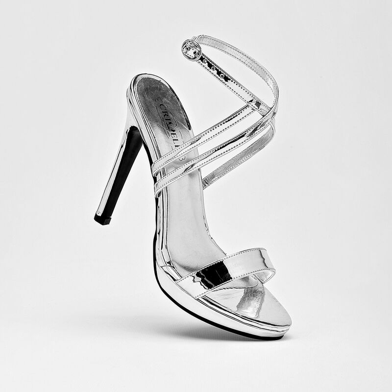Crivelli zapatilla abierta para mujer plata cod... image number null