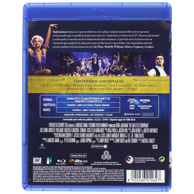 El Gran Showman Blu-Ray [Blu-ray] image number null