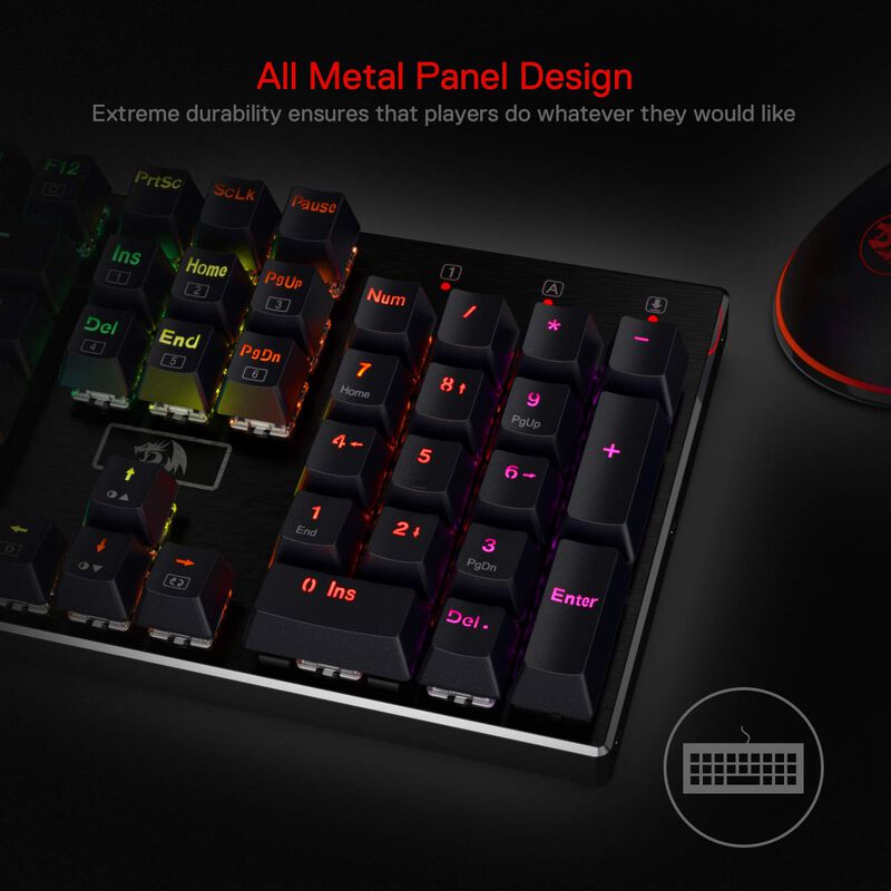 Teclado Mec&aacute;nico Redragon K556 RGB Retroilumina... image number null