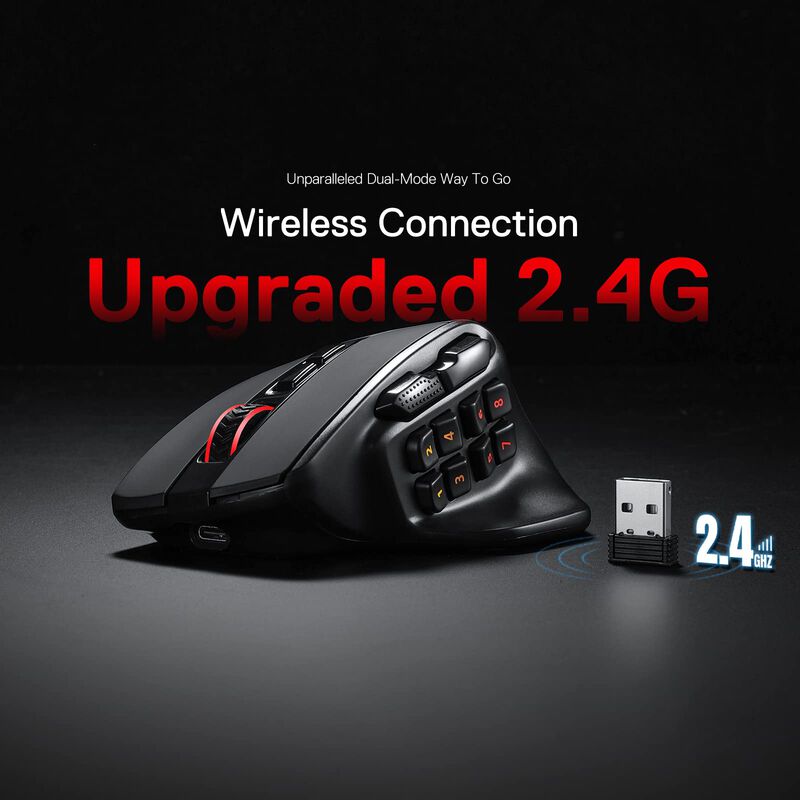 Rat&oacute;n Inal&aacute;mbrico Mmo Para Juegos Redragon M811... image number null