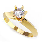 Anillo de Compromiso de 14K con Diamante de Laboratorio 0.50 CT F VS1 Talla 7 ORO AMARILLO 14K &ndash; / M19-50-14Y-LG-7