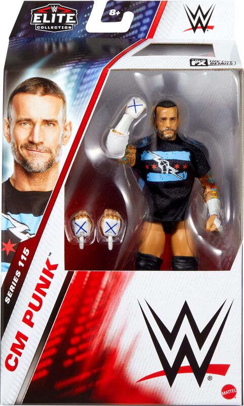 Figura De Acci&oacute;n Mattel Wwe Elite Cm Punk Serie... image number null