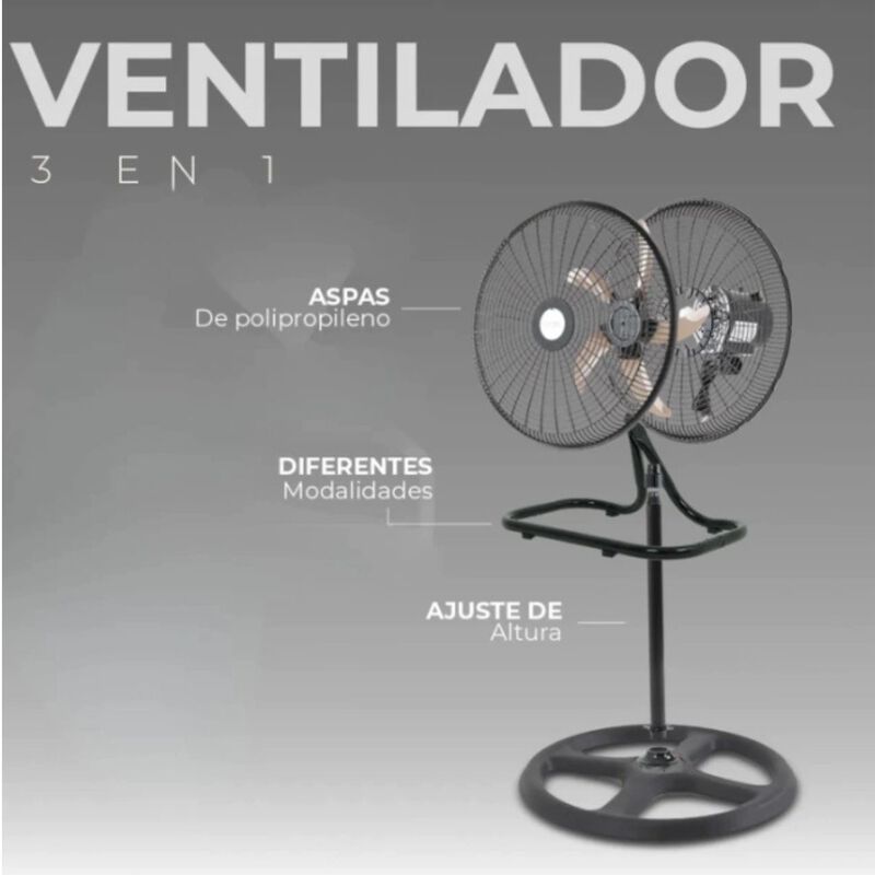Jolbird Ventilador 3 EN 1 (2 PIEZAS) Negro image number null