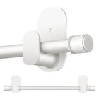 Barra De Cortina Hotozon 81‑152 cm 5/8" Sin Taladrar Blanca
