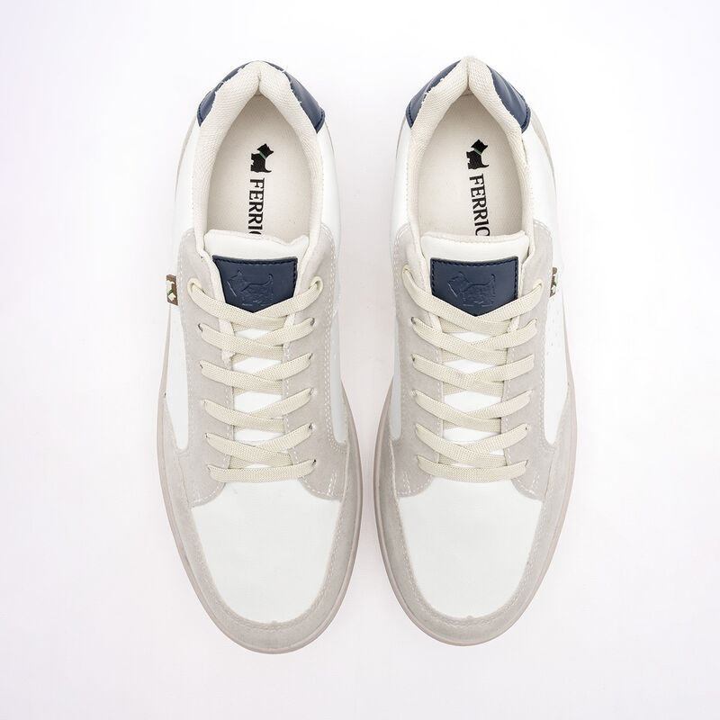 Ferrioni tenis para hombre blanco beige negro c... image number null