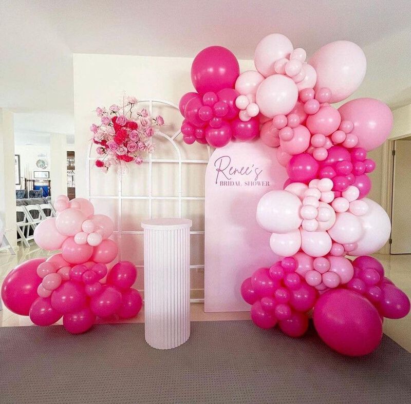 Globos De L&aacute;tex Rosa Kbzvnaf 30 cm, Paquete De ... image number null
