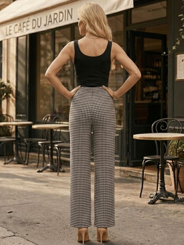 Set De Dos Pantalones De Mujer De Corte Ancho M... image number null
