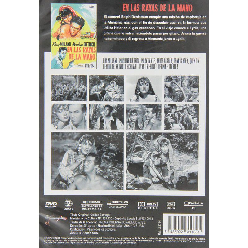 En Las Rayas De La Mano [dvd] (1947) Golden Ear... image number null