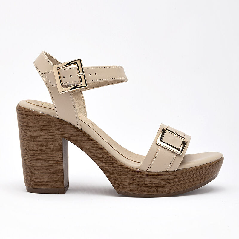 Paulie zapatilla abierta para mujer beige cod 1... image number null