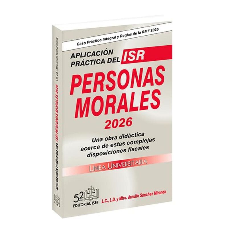 Aplicaci&oacute;n Pr&aacute;ctica Del Isr Personas Morales 20... image number null