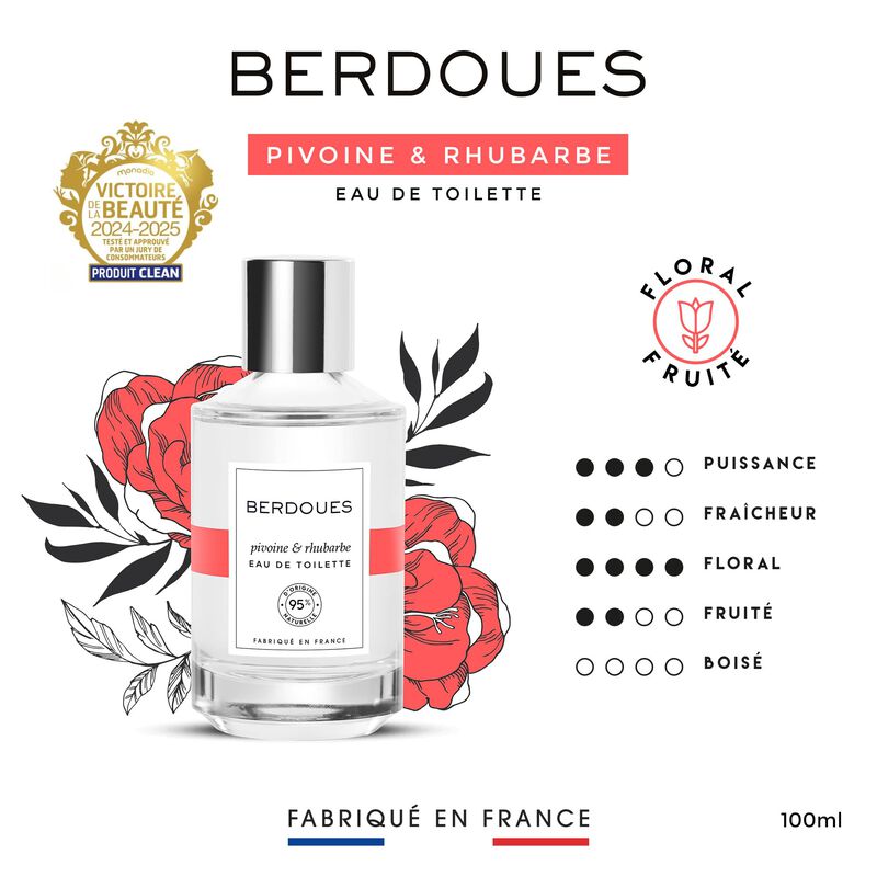Eau De Toilette Berdoues 100 ml Peon&iacute;a/ruibarbo image number null