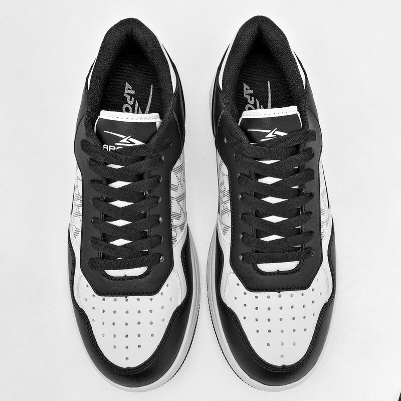 Apoort Tenis urbano para joven blanco negro BAJ... image number null