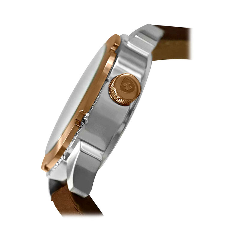 Reloj Nivada Gear Caballero Acero/Piel Negro Ar... image number null