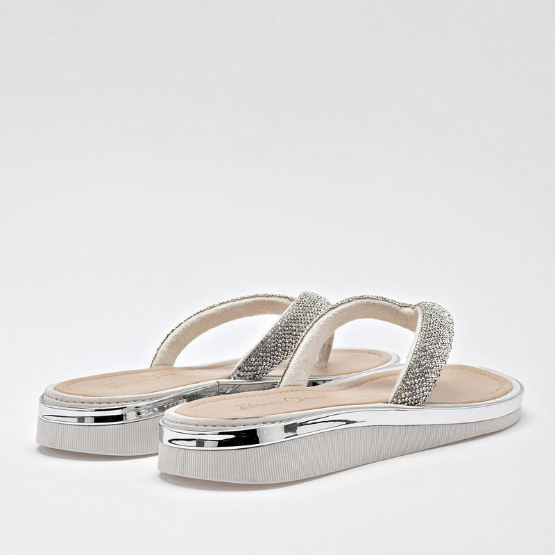 Been Class Sandalia para mujer plata image number null